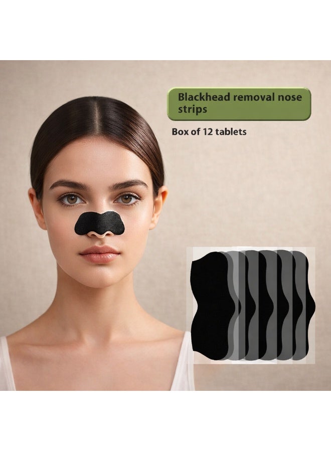Deep cleansing nose strips for blackhead removal, multi-colored (12 pieces) - Image 3